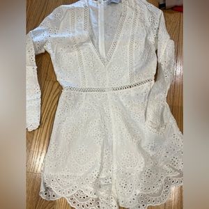 NTW white eyelet romper